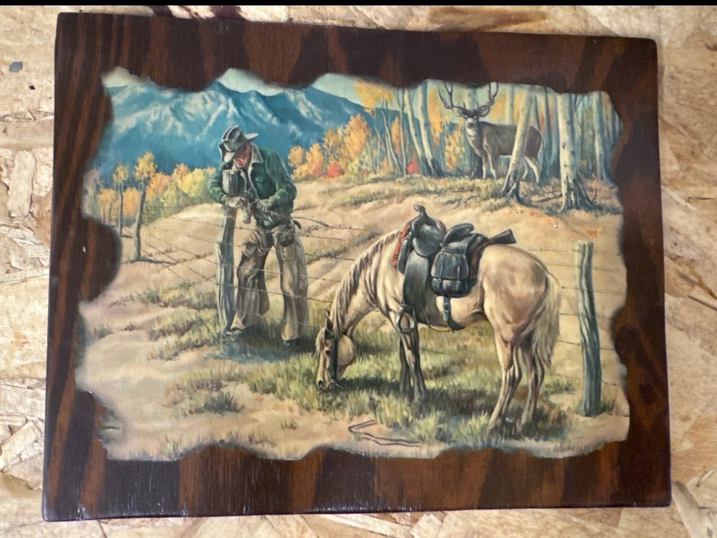 Western Themed Print