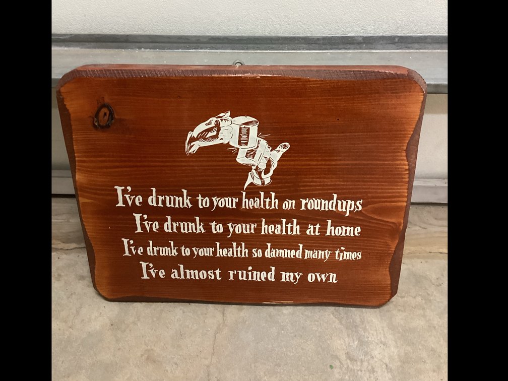 Rustic Wooden Wall Plaque