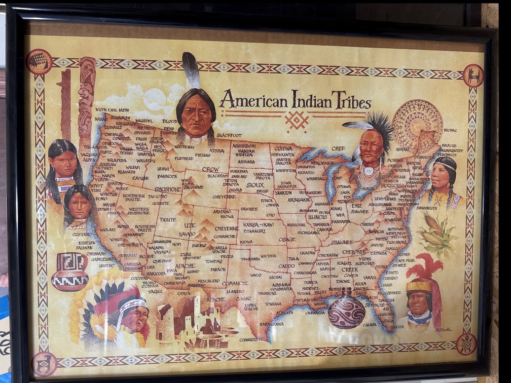 American Indian Tribes Framed Poster