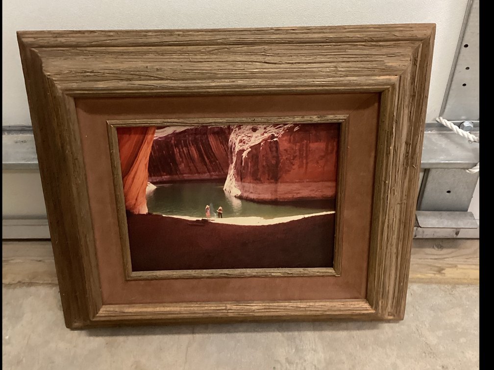 Wood Framed “Indian Cave” Picture