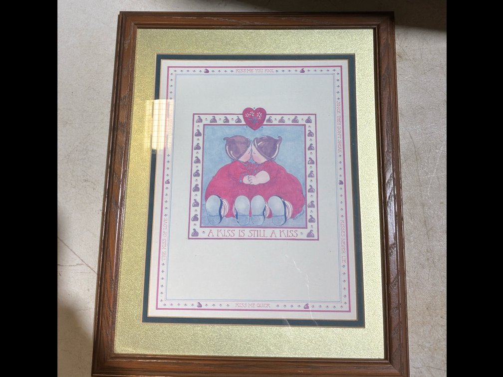 Framed Print “A Kiss Is Still A Kiss”