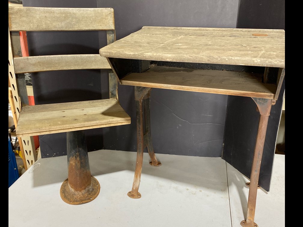 School Desk with Seat
