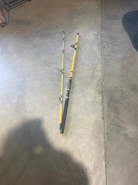 Eagle Claw Paddle fishing pole yellow