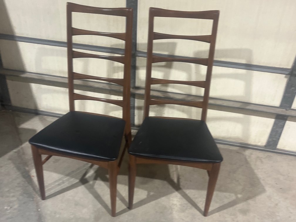 Wooden Kitchen chairs with padded seats