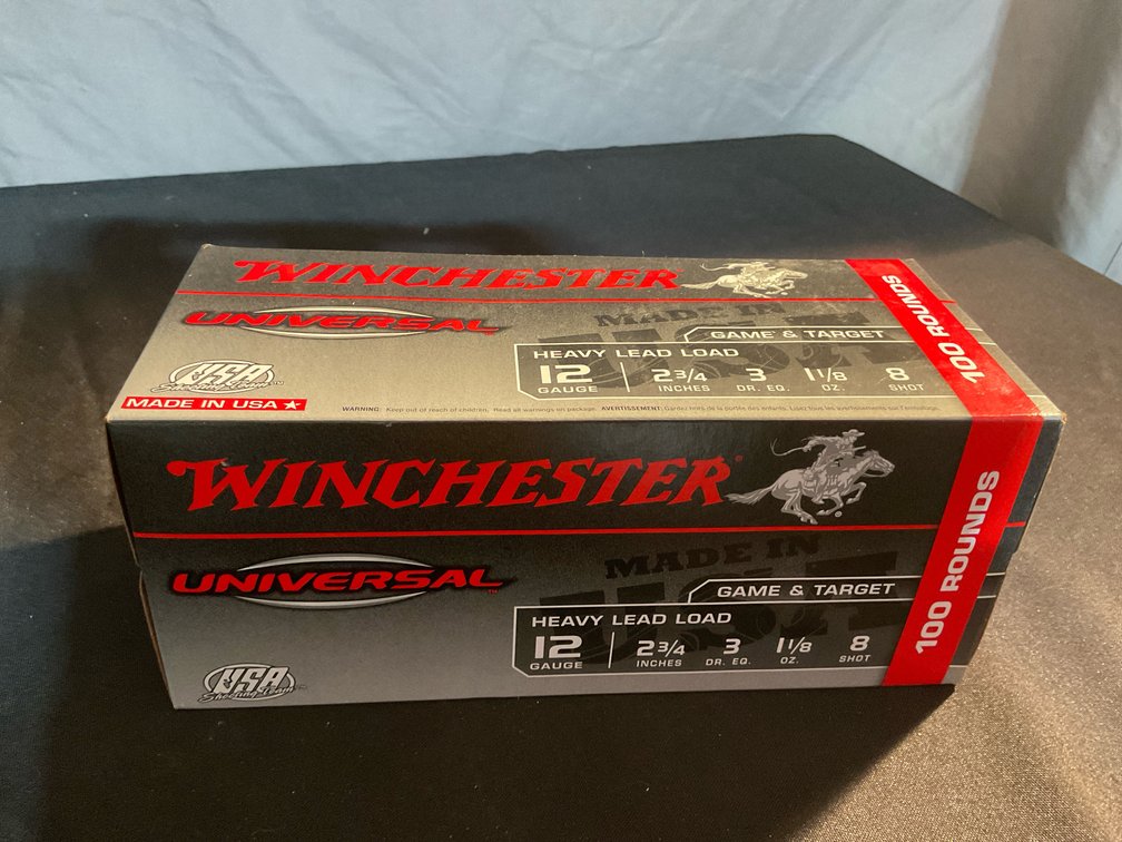 Winchester 12Ga. 2-3/4” 8 Shot Shotshells (100)