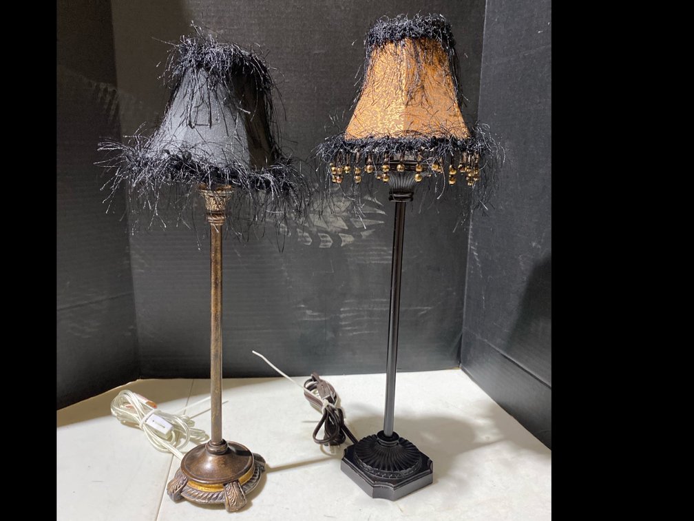 Table Lamps with Shades Lot of 2