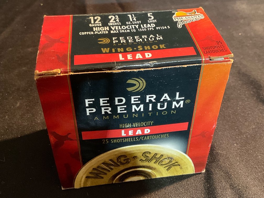 Federal 12Ga. 2-3/4” 5 Shot Shotshells (25)