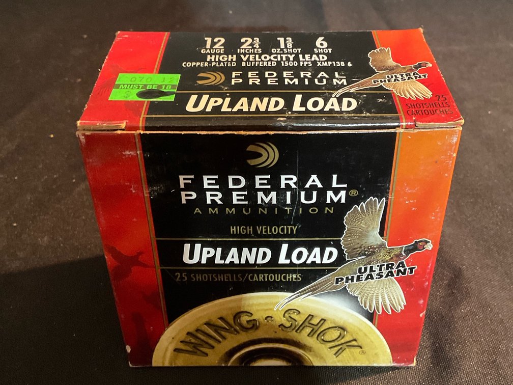 Federal 12Ga. 2-3/4” 6 Shot Shotshells (25)