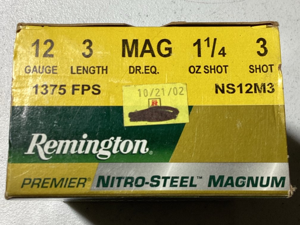 Remington 12 Gauge Premier Nitro-Steel Magnum 3” Magnum #3 Shot Ammunition