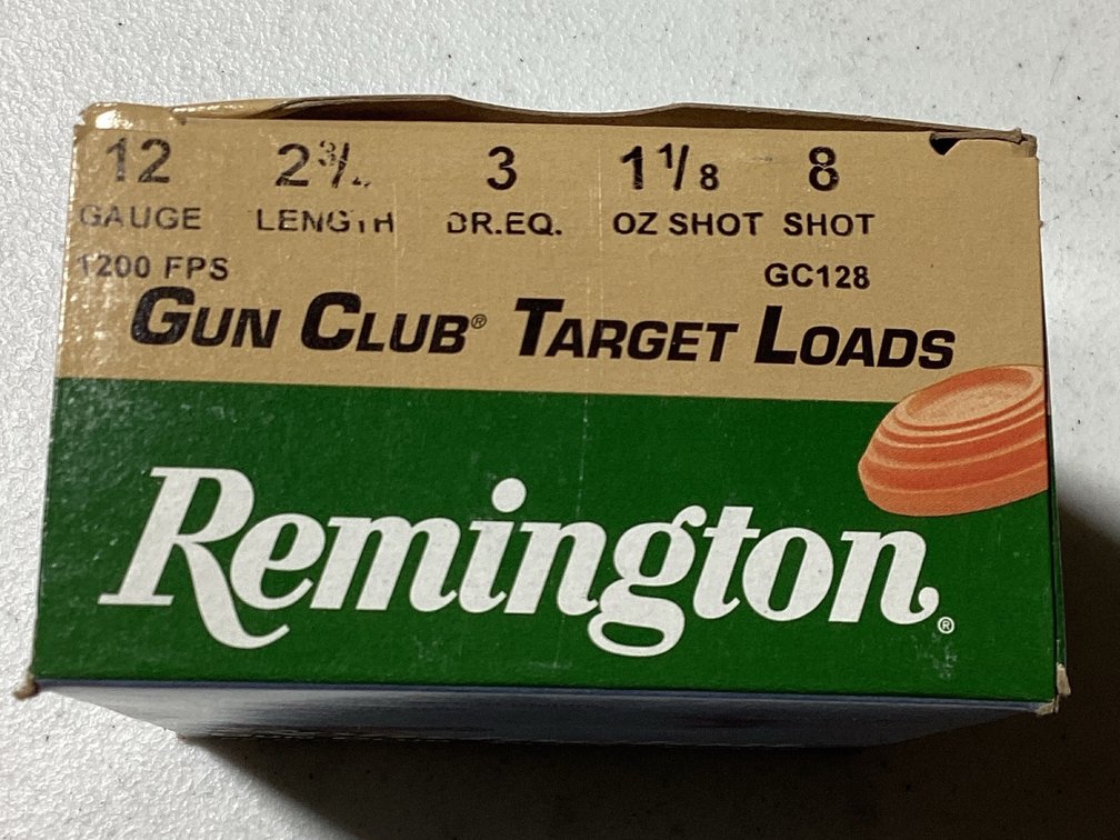 Remington 12 Gauge Gun Club Target Loads #8 Shot