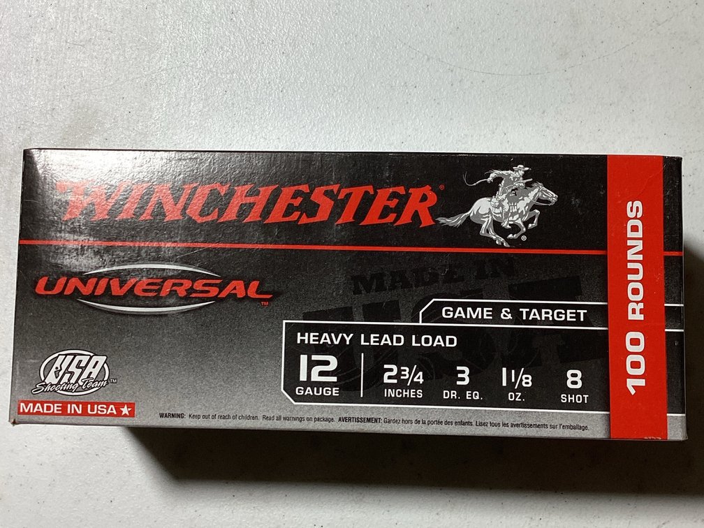 Winchester Universal Game & Target 12 Gauge Heavy Lead Load Ammunition