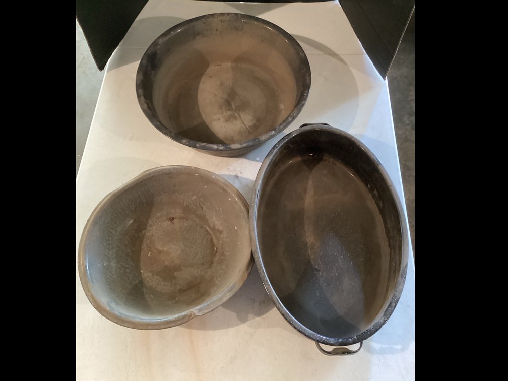 Enamel Roaster & Bowls