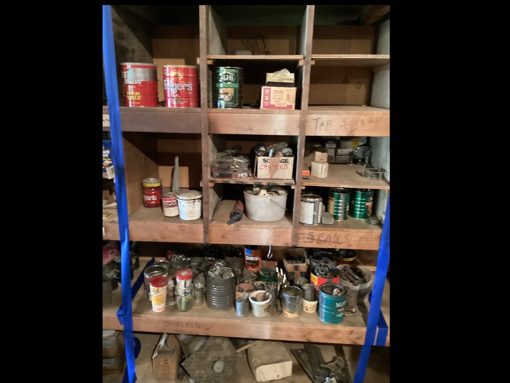 Contents of Shelves