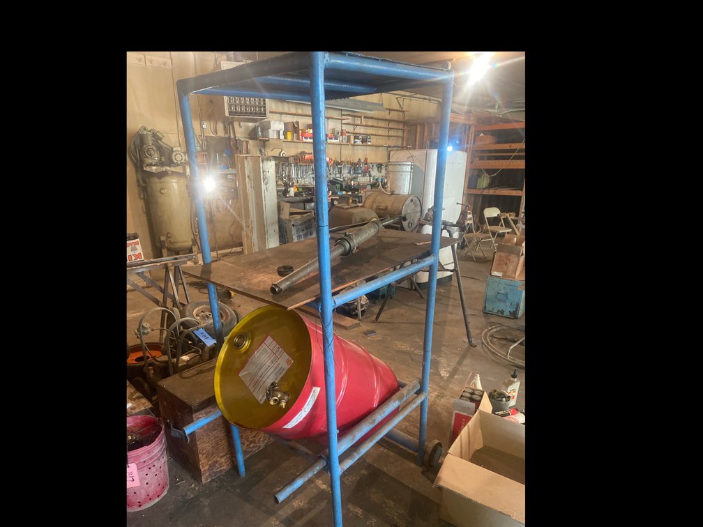 Portable Rack with Steel Drum