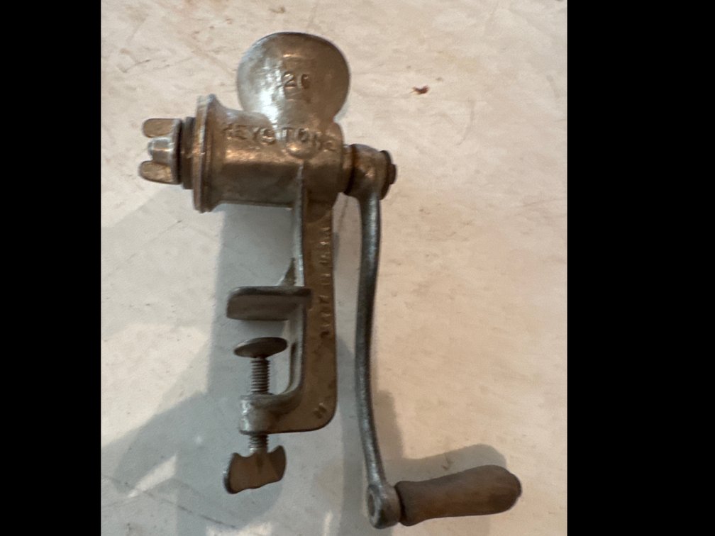 Keystone Hand Cranked Meat Grinder