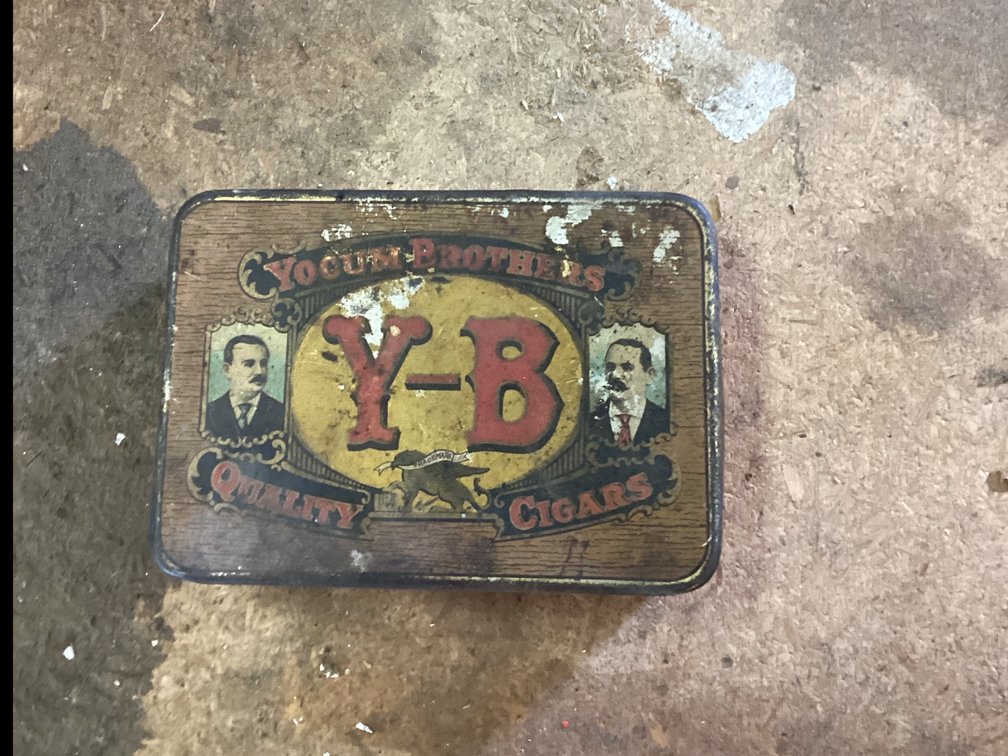 Y-B Quality Cigars - Yocum Brothers Tin Cigar Box