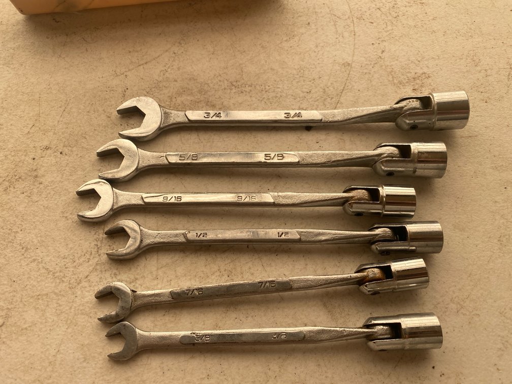SAE Flex-head Socket Combination Wrench Set