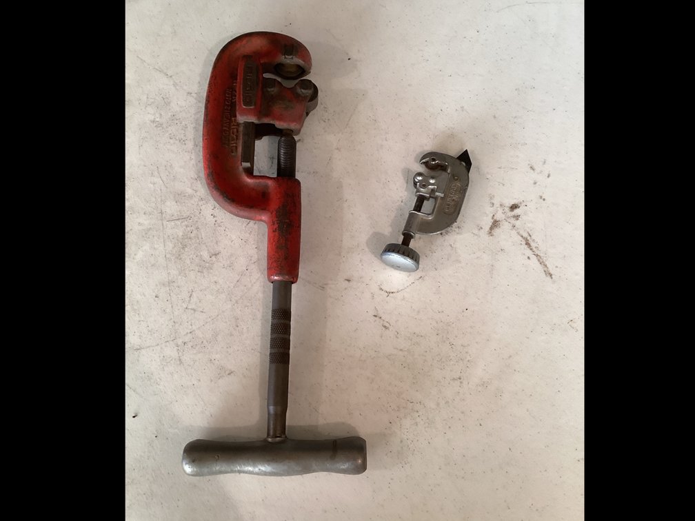 Ridgid Model 2-A Heavy Duty Pipe Cutter & General # 120 Tubing Cutter