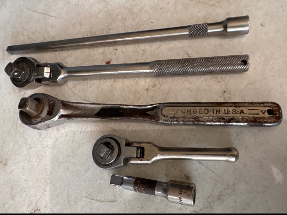 Craftsman Ratchets and Extentions 1/2”, 3/8”