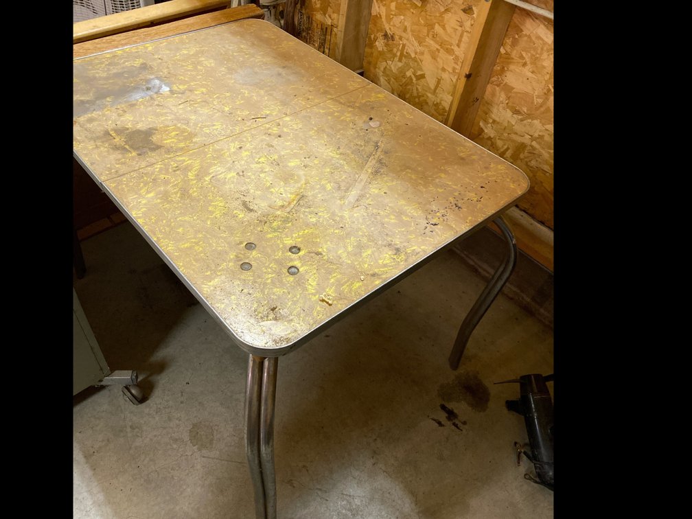 Yellow Formica Kitchen Table
