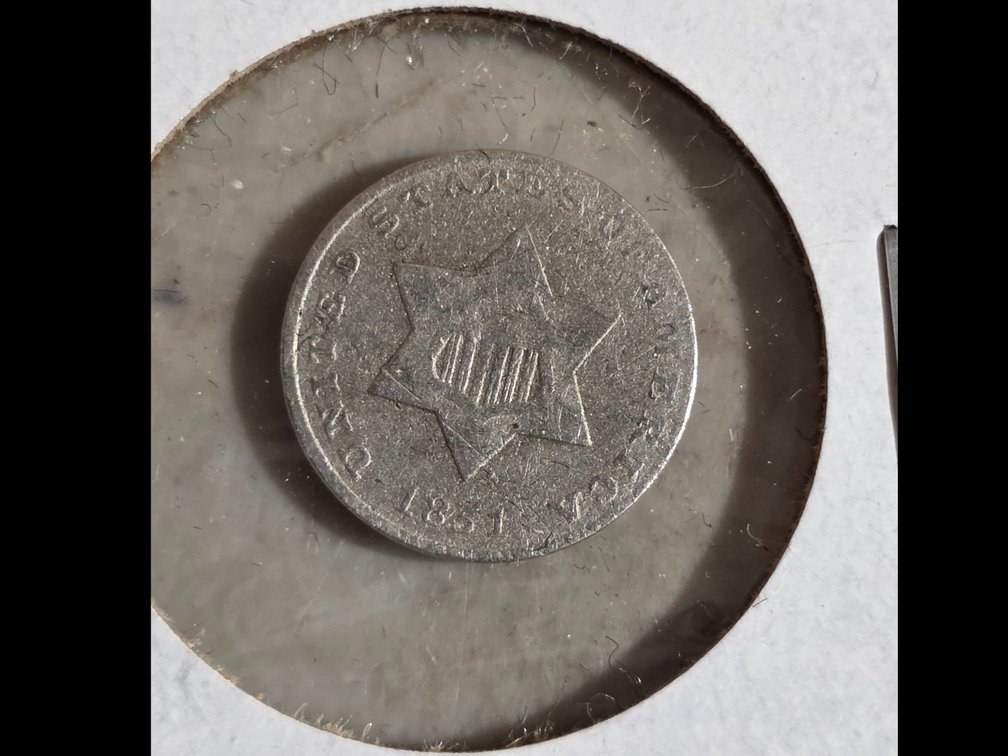 1851 U.S. Silver 3 Cent Piece