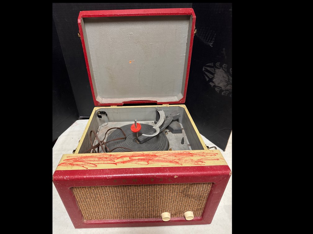 Admiral Portable Tube-amplified Record Player
