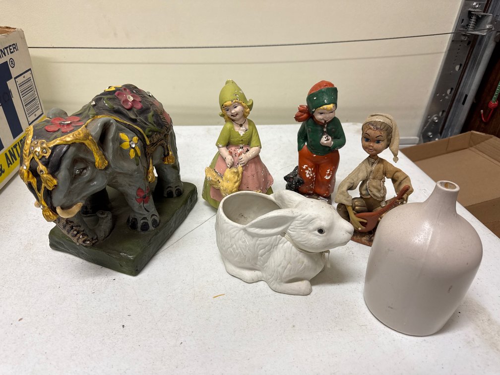 Ceramic Figurines/Planter and Vase