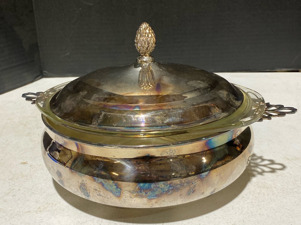 Silver Plated Casserole Serving Bowl