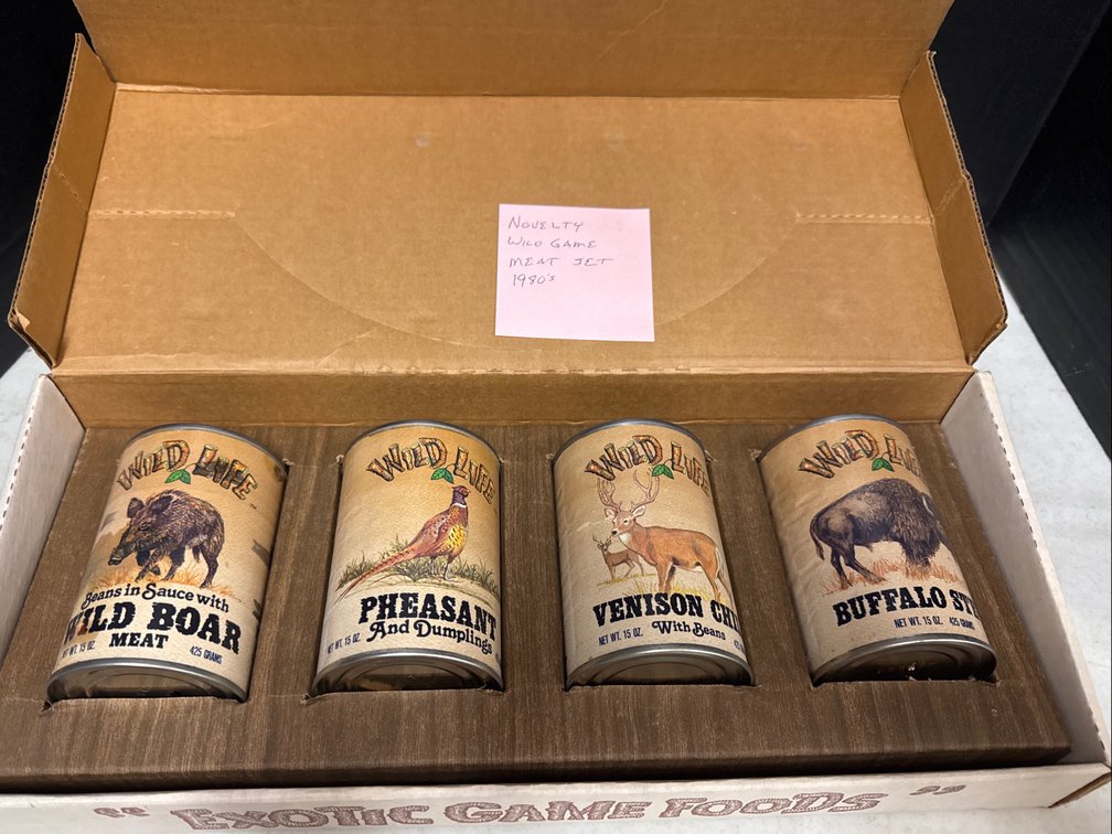 1980’s Novelty Exotic Game Foods Set