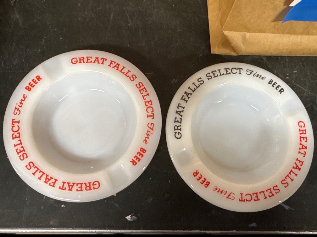 Great Falls Select Fine Beer Ashtrays