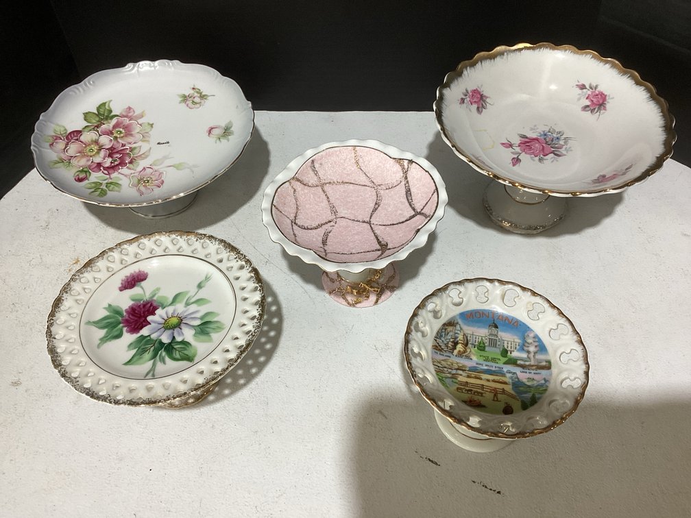 Decorative Pedestal Compote Dishes