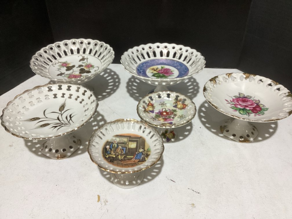 Decorative Pedestal  Compote Dishes