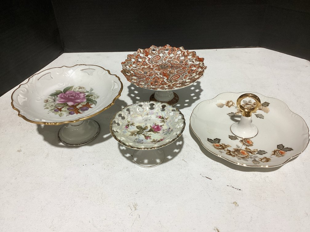 Decorative Pedestal Compote Dishes