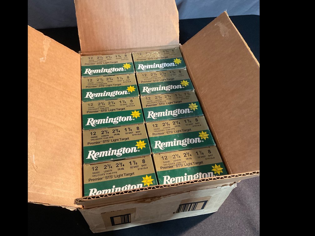 Reloaded Remington 12ga 2-3/4” 7-1/2 & 8 Shot Shotshells (250)