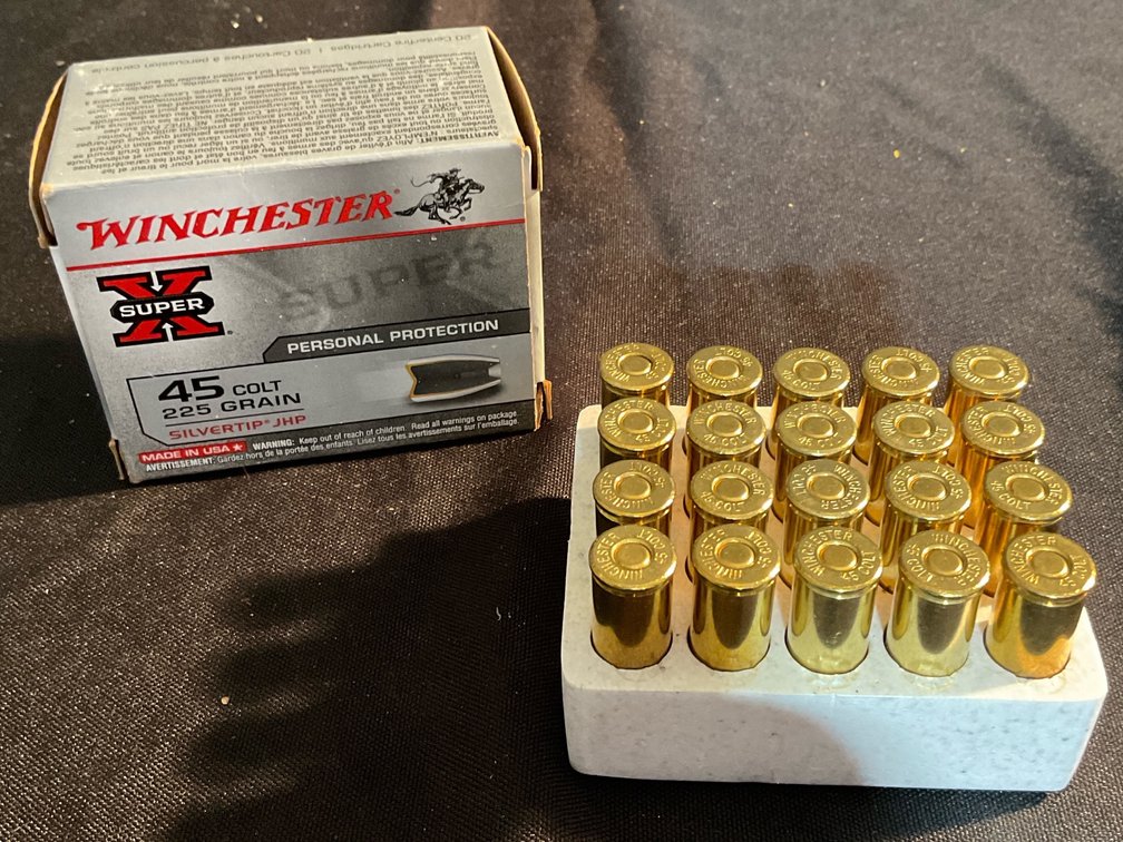 Winchester 45 Colt 225gr Silvertip JHP Ammo (20)