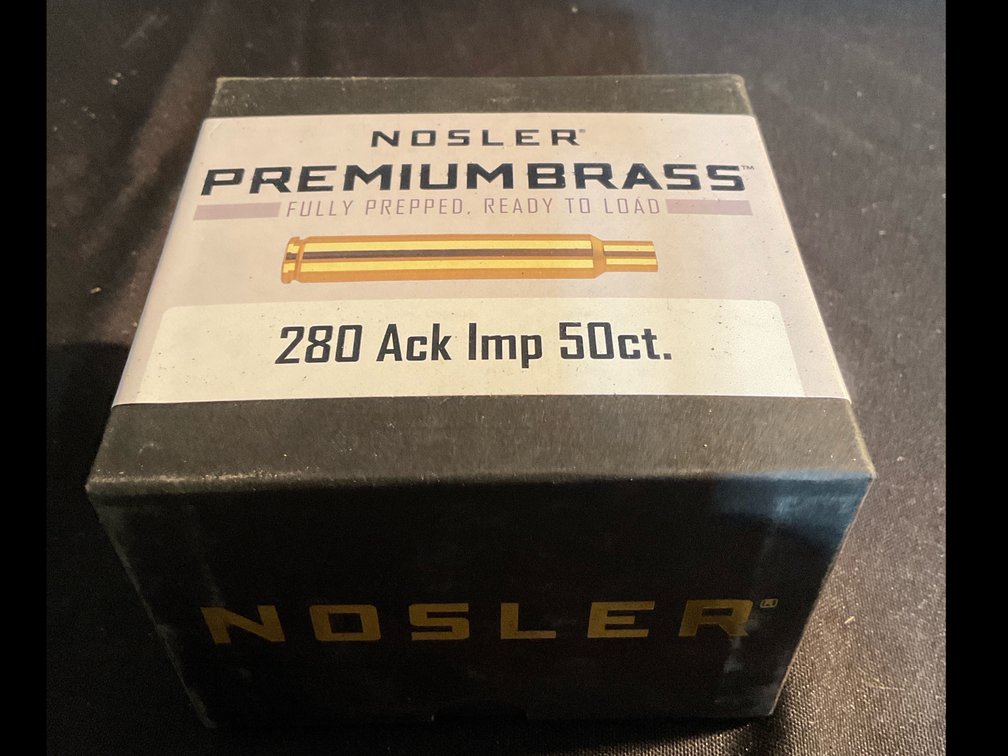 Unprimed 280 ACK IMP Brass Casings (50) Factory Sealed