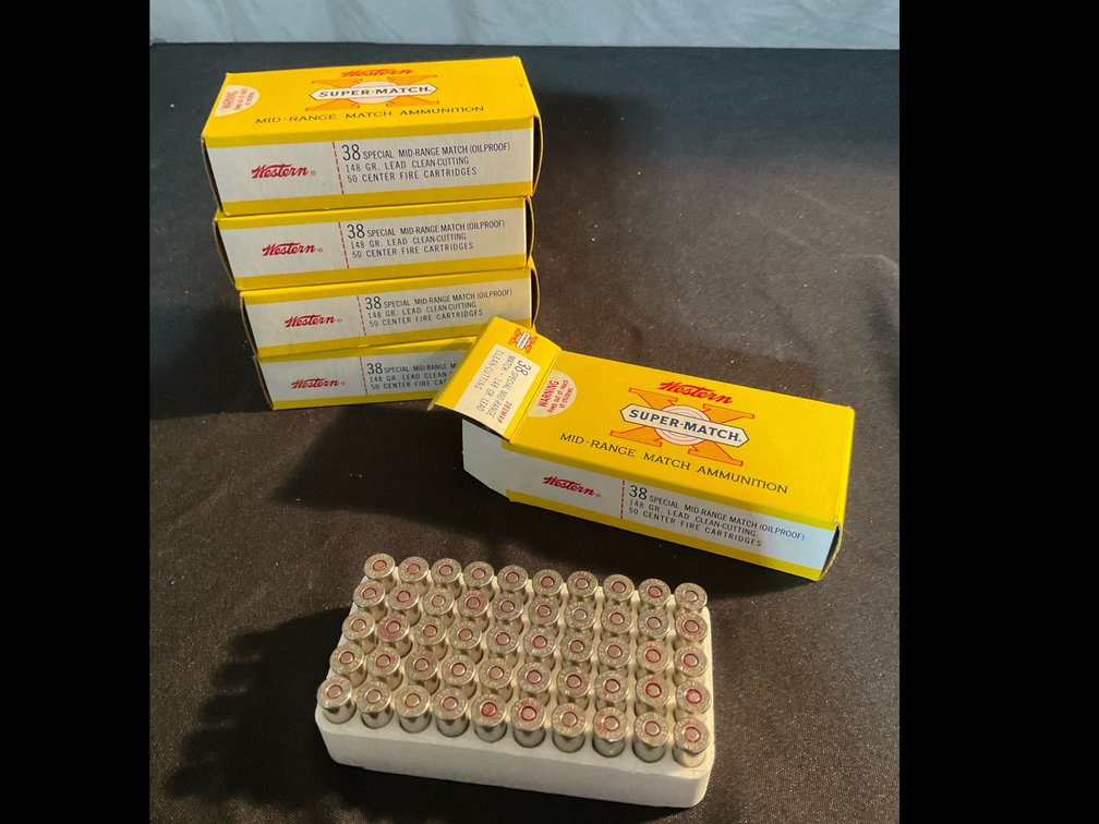 Western Super-X Match .38 Special 148gr. Lead Wadcutter Ammo (250)