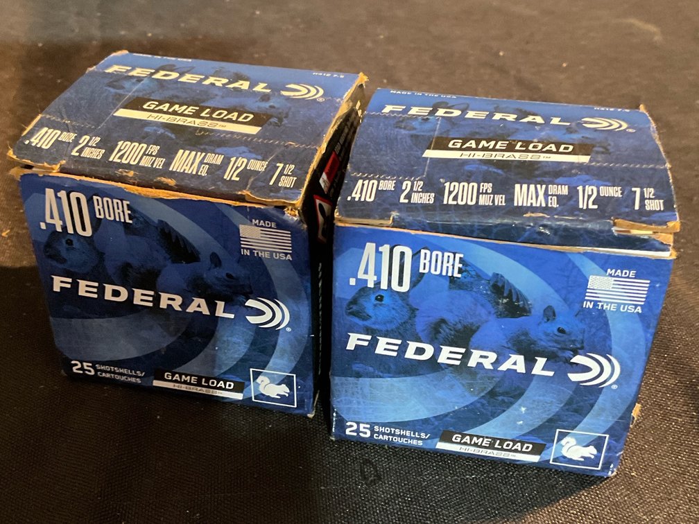 Federal 2-1/2” 7-1/2 Shot 410 Shells (33)