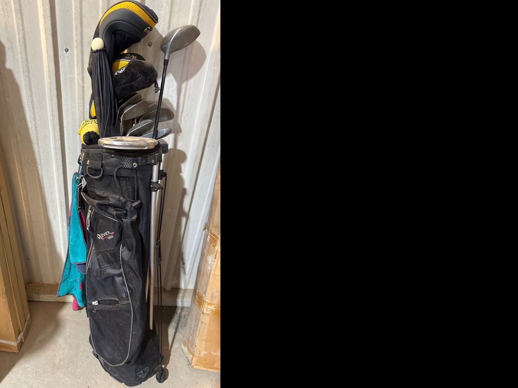 Golf Clubs and Bag