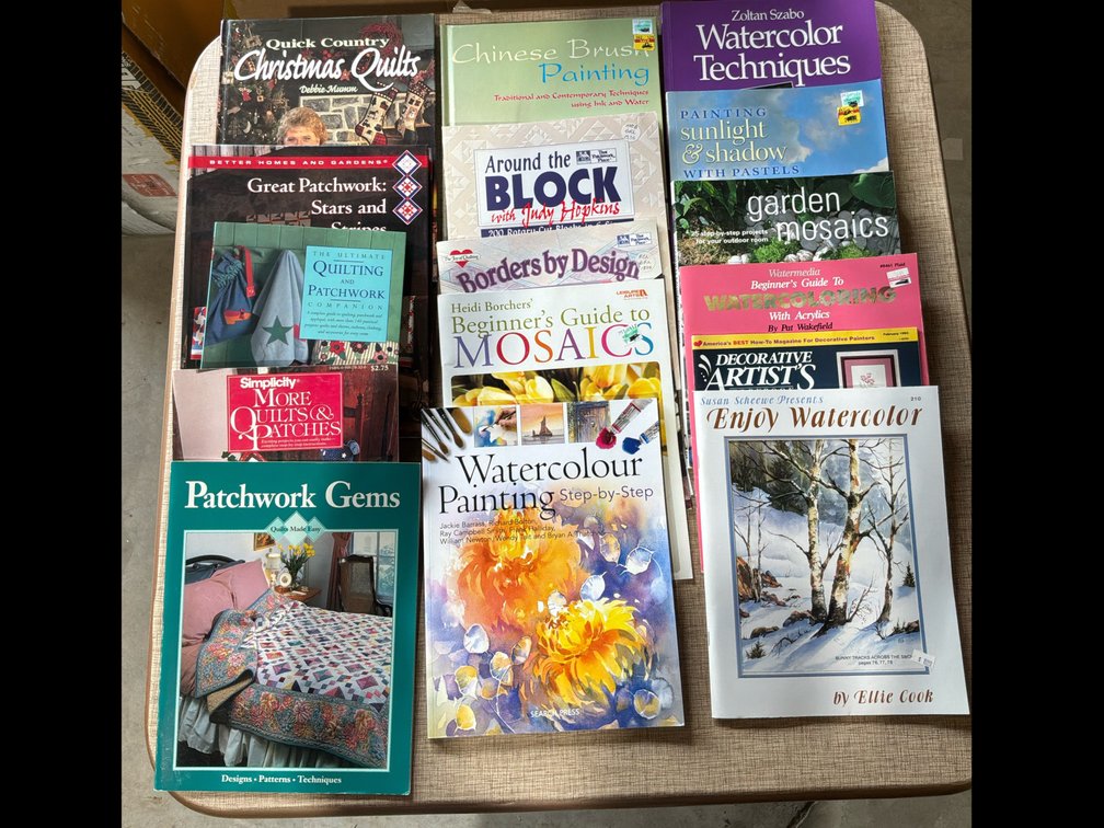 Quilting & Water Color Books