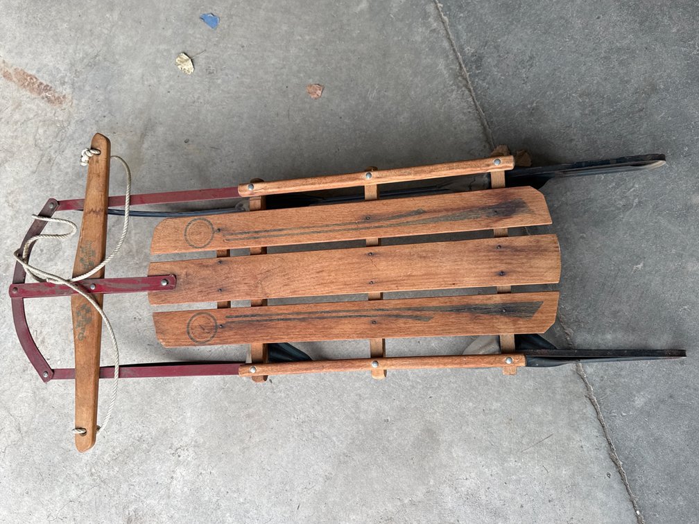 Paris Wooden Runner Sled
