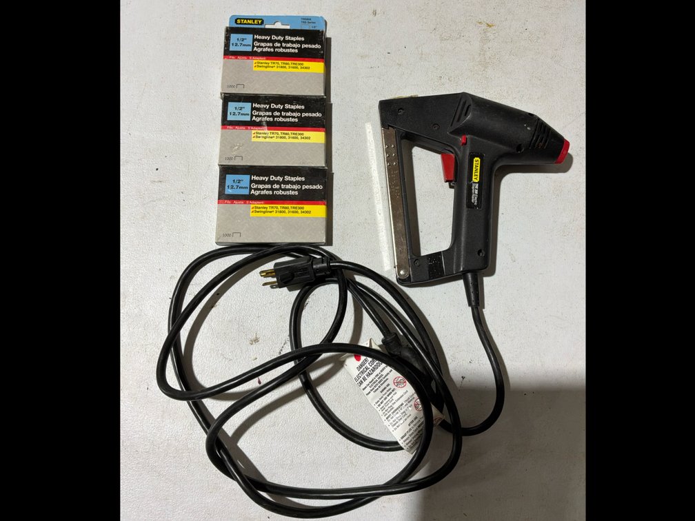 Stanley Tre 300 Electric Staple Nailer, & Staples