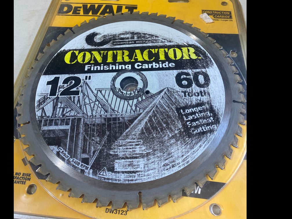 Contractor 12” Finishing Saw Blade