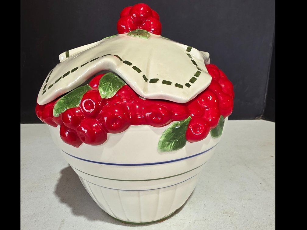Dept 56, Life is Just a Bowl of Cherries Cookie Jar