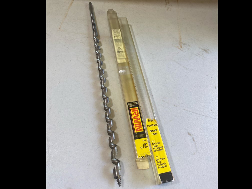 Irwin 1/2” Auger Bit