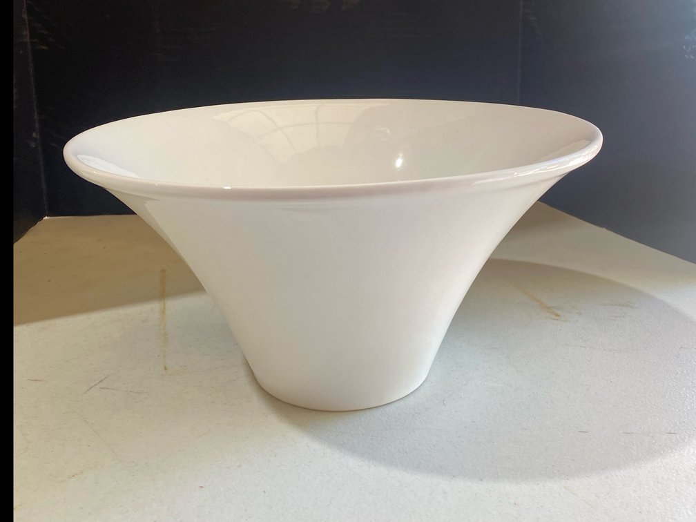 White Glossy Ceramic Bowl