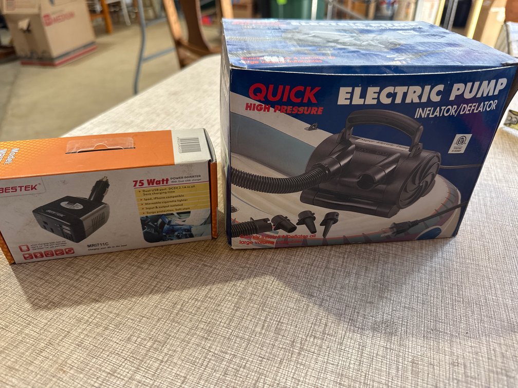 QuickElectric Pump Inflator/Deflator and Bestwk 75W Power Inverter