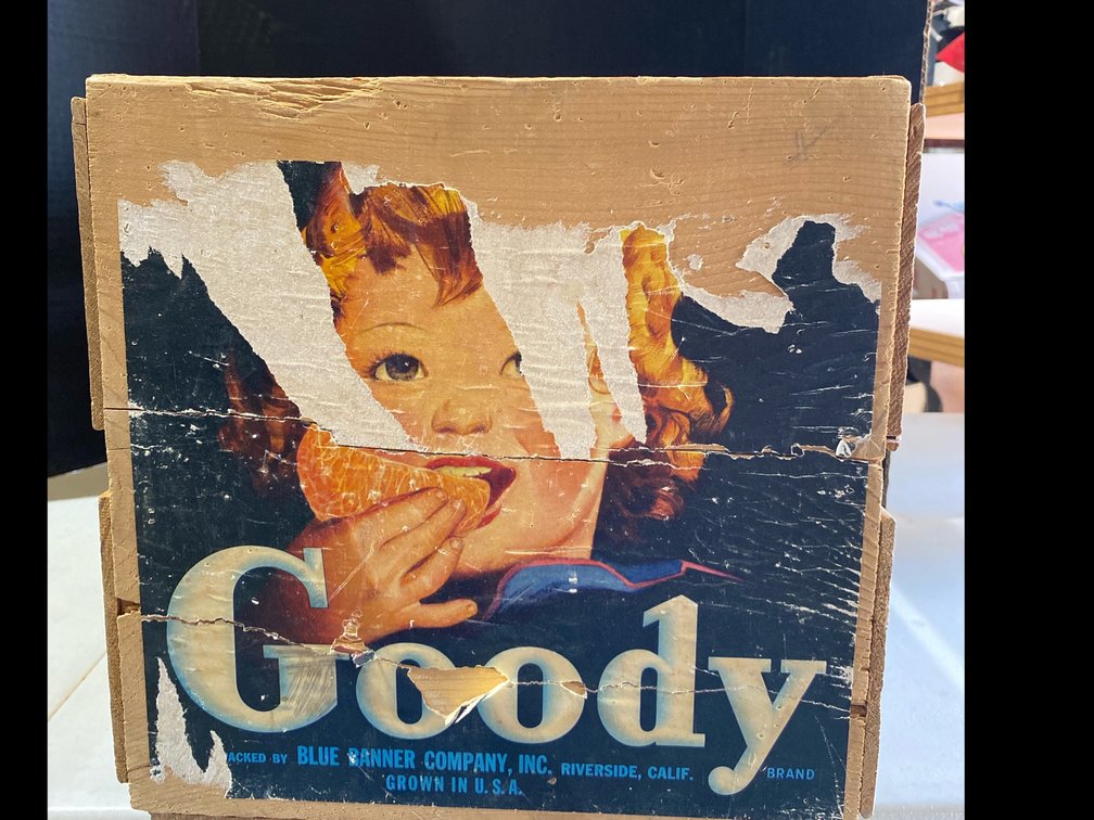 Wooden Orange Crate “Goody”