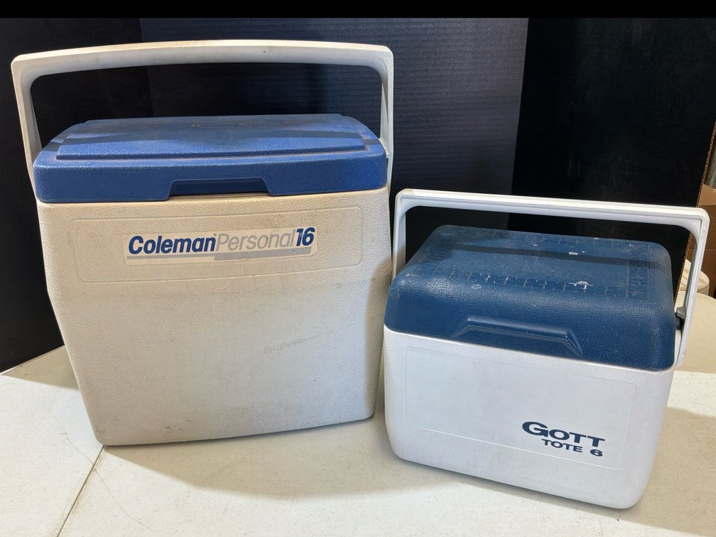 Coleman 16 & Gott Tote 6 Coolers