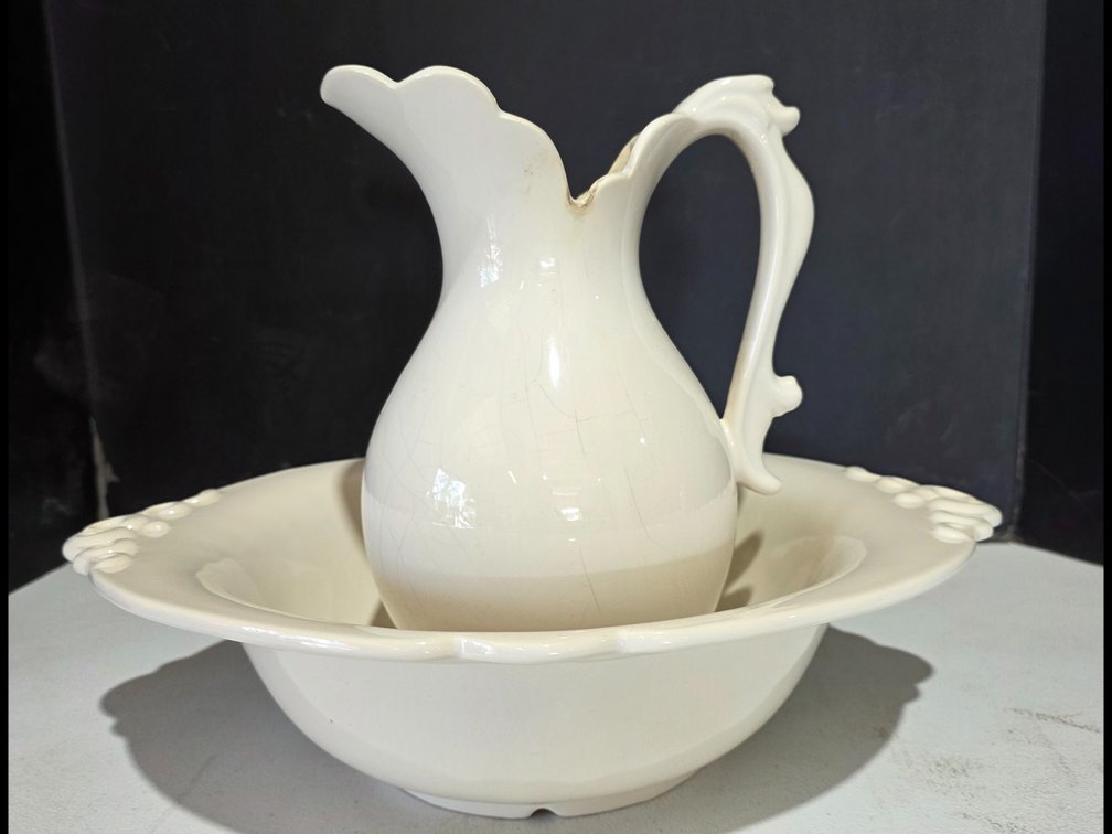 Water Pitcher and Bowl